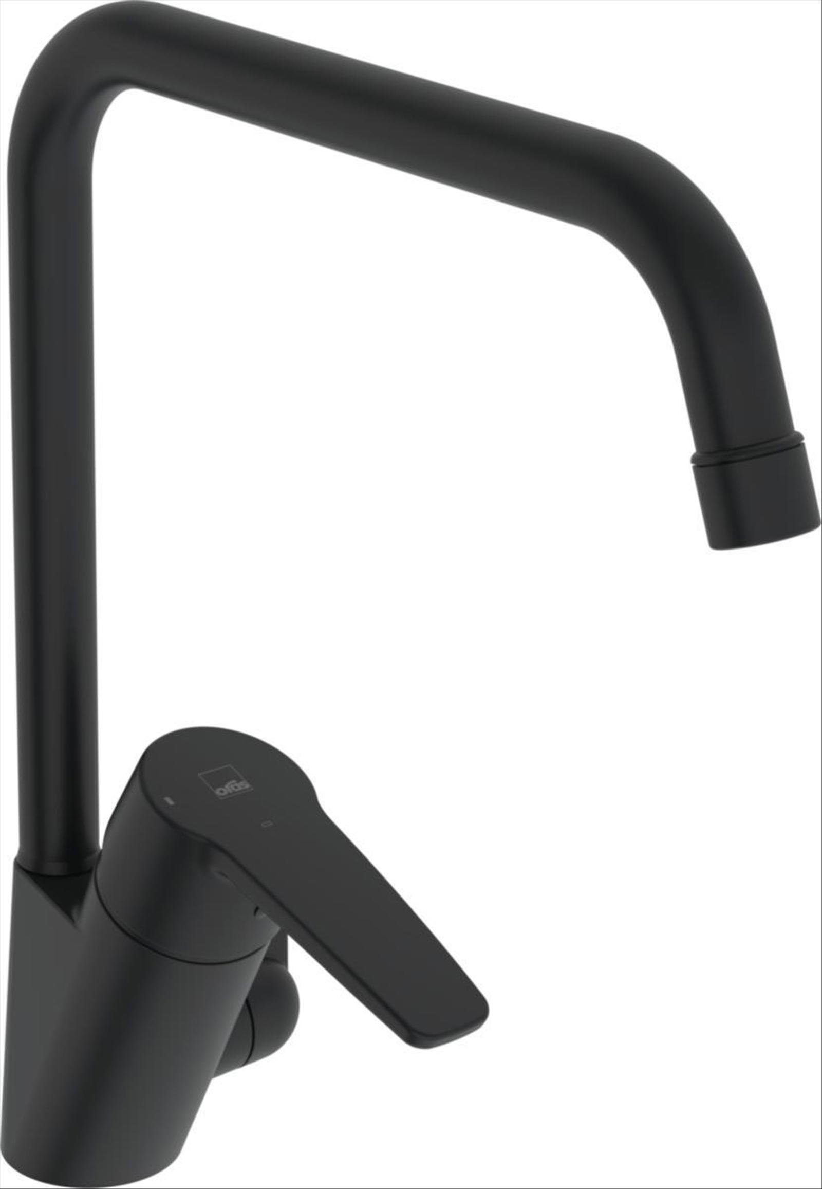 (NEW) ORAS SWEA KITCHEN FAUCET WITH SHUTOFF, MATTE BLACK, ENERGY CLASS B