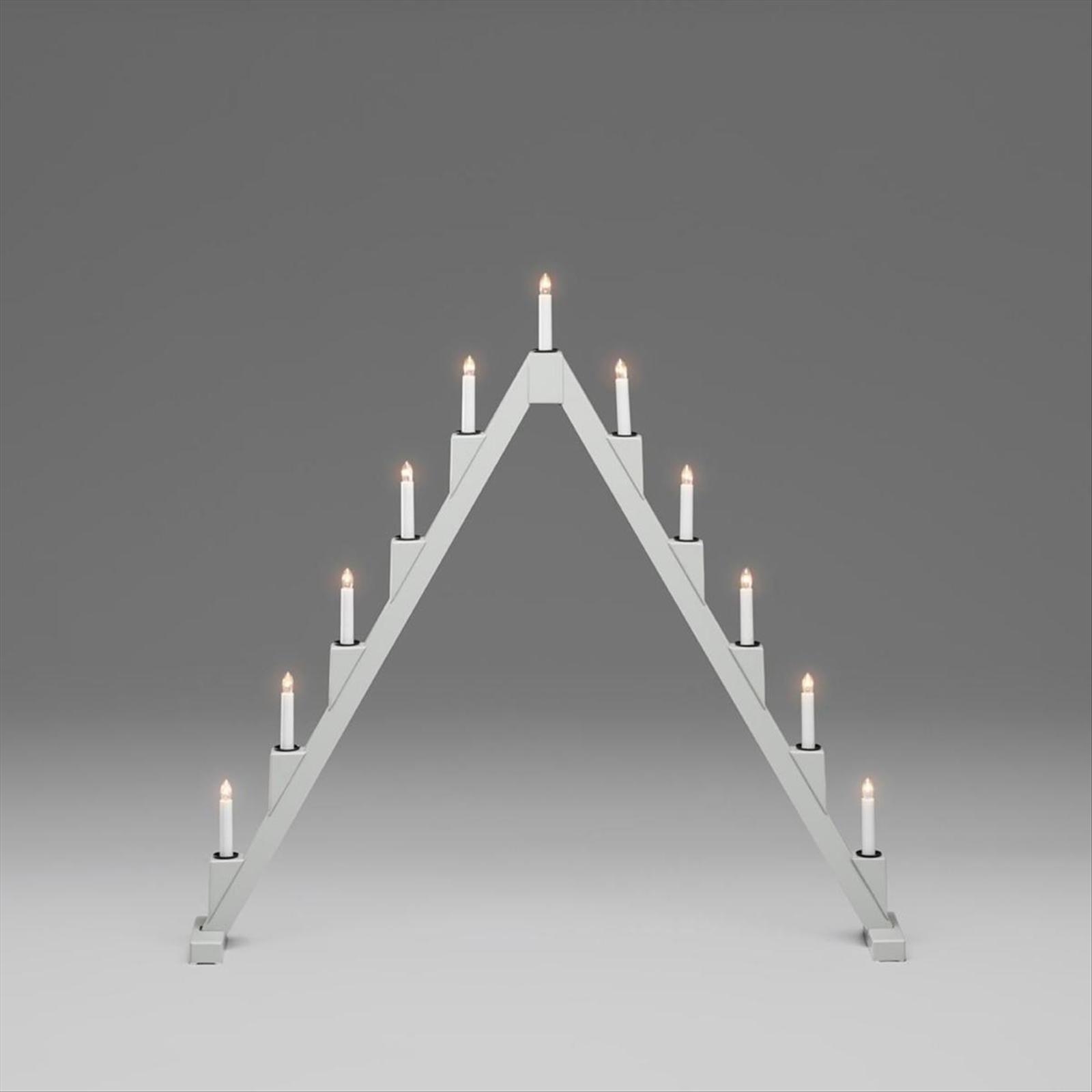 (NEW) 2 PCS. FOLDABLE WHITE 11-LIGHT ELECTRIC CANDELABRAS
