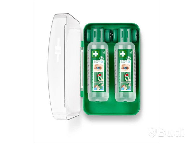 (NEW) CEDERROTH EYE WASH CABINET, WITH 2 x 500 ml EYE WASH