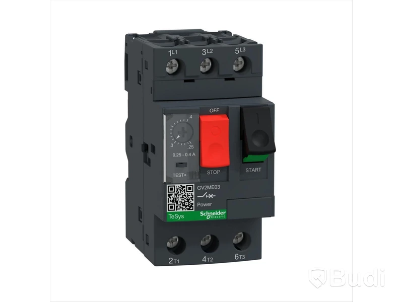 (NEW) 2 PCS. MOTOR CIRCUIT BREAKERS 0.25-0.40A, GV2ME03