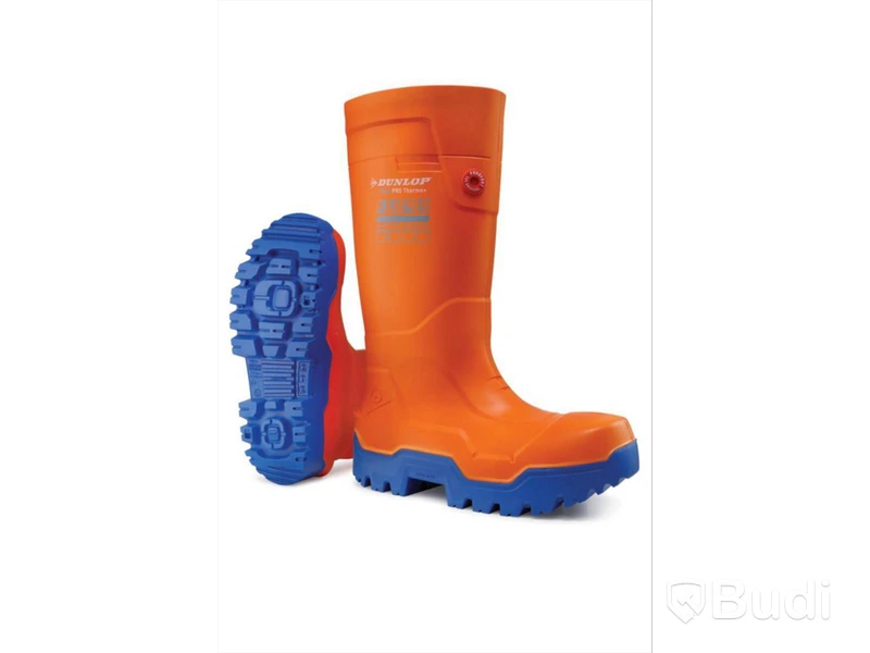 SKYDDSGUMMISTÖVLAR DUNLOP FIELDPRO THERMO+ S5, ORANGE STL.37