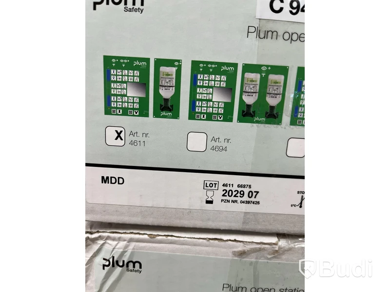 2 ST. ÖGONDUSCHSTATION PLUM | PLASTLÅDA | 1 DUSCH