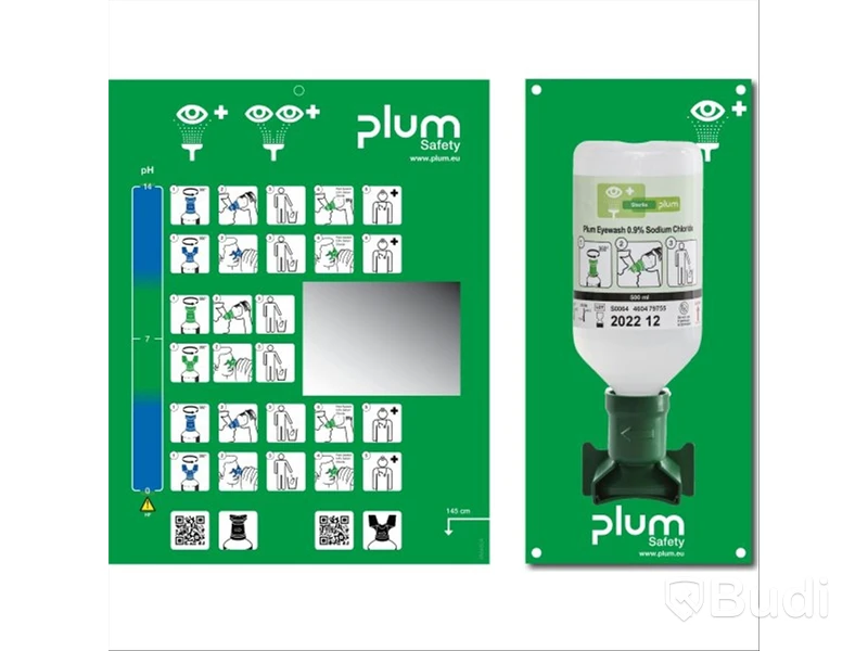 2 ST. ÖGONDUSCHSTATION PLUM | PLASTLÅDA | 1 DUSCH