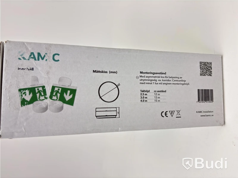 NÖDLJUS ARM LED 26M IP44 LIFEPO4, IRON LUX