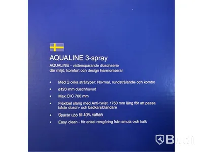 DUSCHSET AQUALINE KROM 3SPRAY