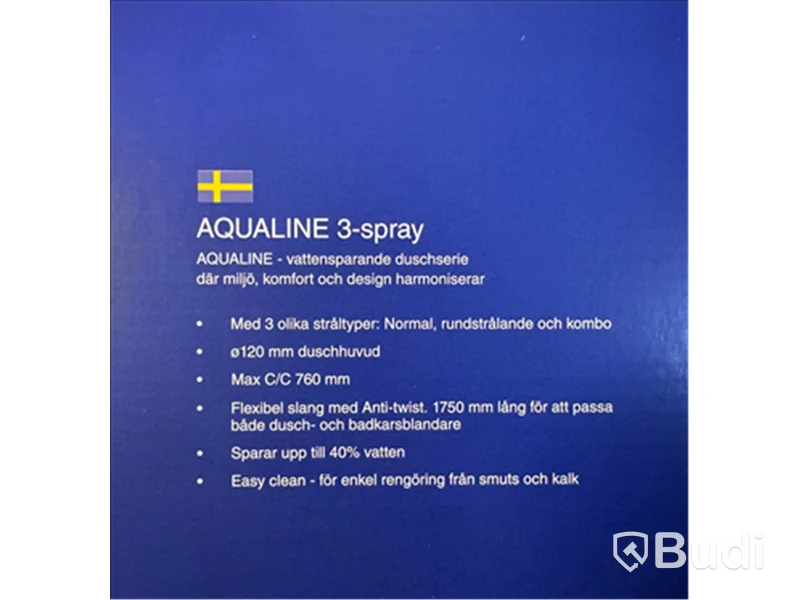 DUSCHSET AQUALINE KROM 3SPRAY