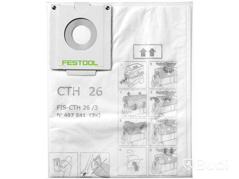 FILTERPÅSE FESTOOL H-KLASS, FIS-CTH 26. 3X. ASBEST M.M.