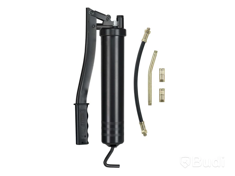 (NEW) PRESSOL GREASE GUN WITH ARMOURED HOSE, INDUSTRIAL MODEL