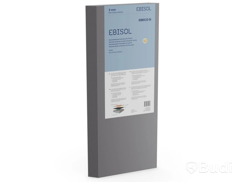 (NEW) EBISOL INSULATION BOARD 3 MM 10-PACK, EBISOL 3 MM/6 SQM