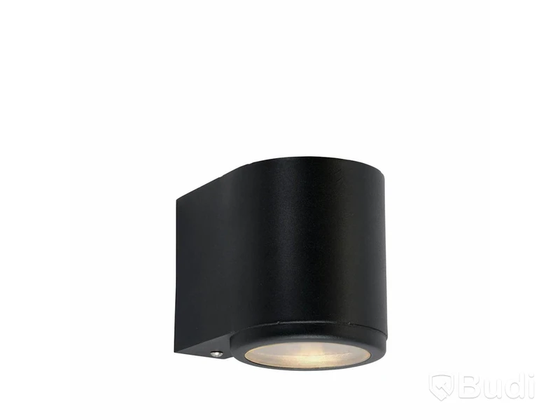 VÄGGLAMPA NORLYS MANDAL SVART, NED -