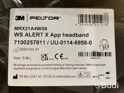 Hörselskydd, 3M Peltor WS AlertX