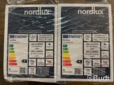 2 st. Lampor LED, Nordlux Clyde Link, svart