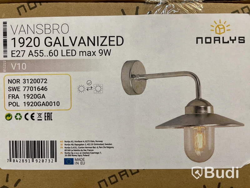 2 st. Lampa Led, Norlys Vansbro 1920