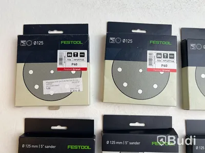 8 st. Förp. Slippapper Festool, Granat, olika modeller