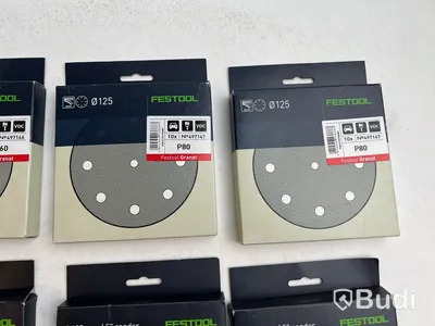 8 st. Förp. Slippapper Festool, Granat, olika modeller