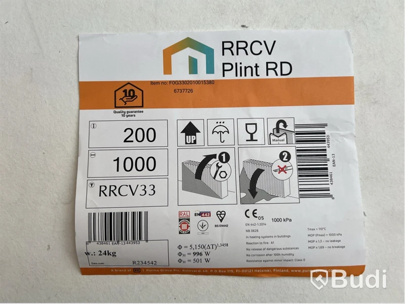 Panelradiator Purmo RRCV33 Plint RD, höger
