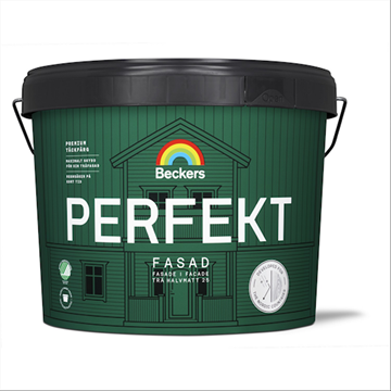 (NY) Fasadfärg Beckers, Perfekt Fasad Bas A 9L, halvmatt 
