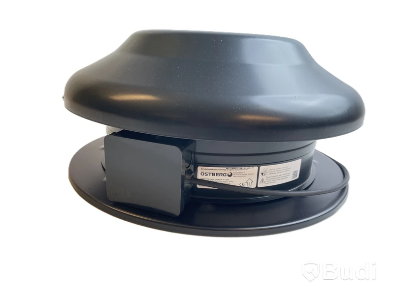 Takfläkt Östberg, TKC 400 C1 svart med kabel