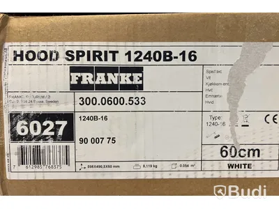 Spisfläkt Franke, Hood Spirit 1240B-16, vit.
