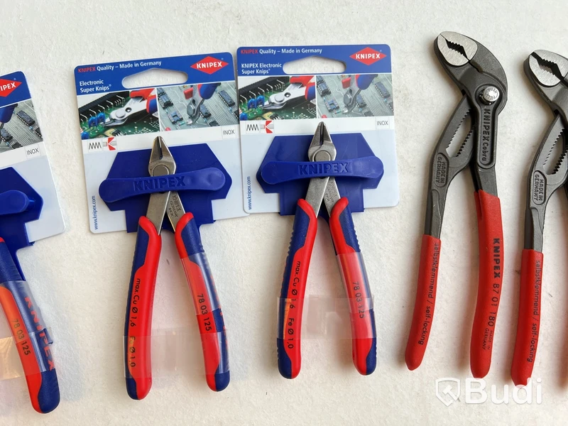 3 st. Polygriptänger och 3 st. Sidavbitare Knipex, olika storlekar