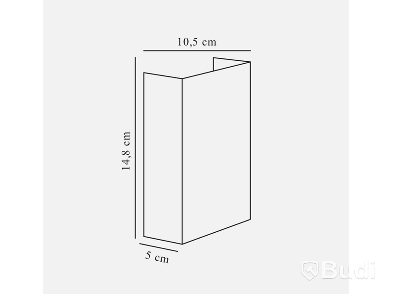 Väggarmatur Nordlux Fold 10cm LED, IP54, 3000K