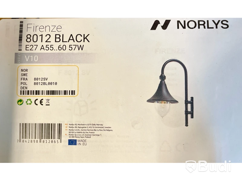 Lampa Norlys, Firenze 8012 Black