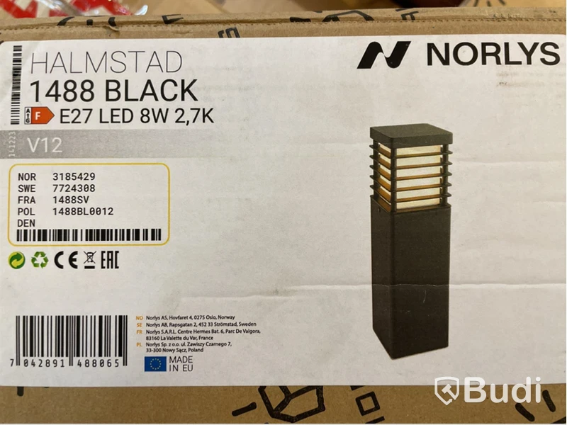 Pollare Norlys Halmstad LED, 1488BLACK