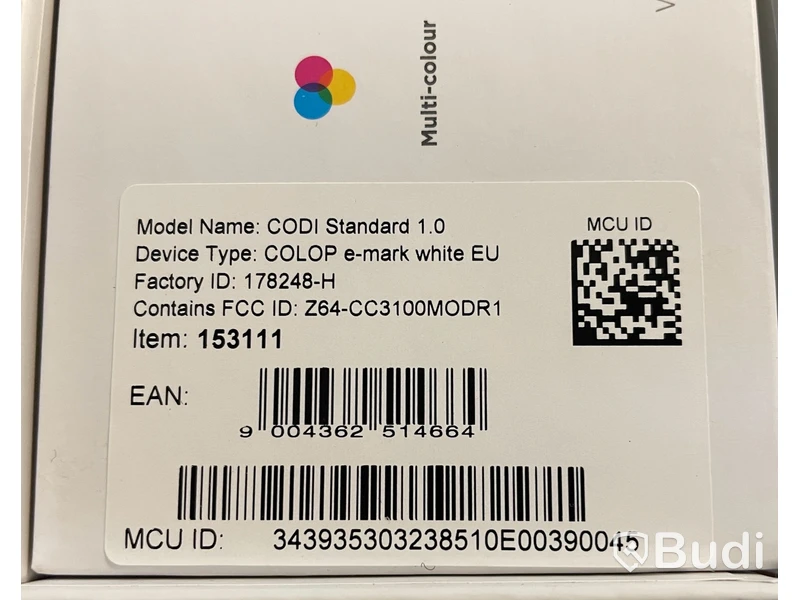 Elektronisk stämpel, Colop E-mark, vit