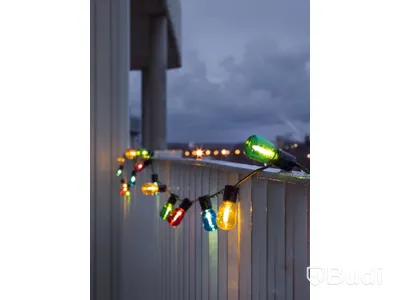 Ljusslinga Konst smide, E14 40 färg ovala LED