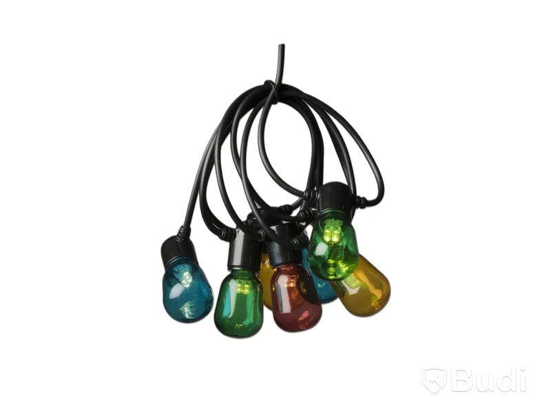 Ljusslinga Konst smide, E14 40 färg ovala LED
