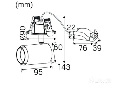 SPOTLIGHT HIDEALITE, 10W 620LM 2-3K SVART, FOCUS MICRO TUNE