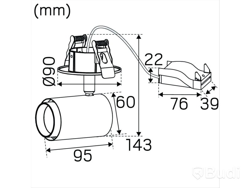 SPOTLIGHT HIDEALITE, 10W 620LM 2-3K SVART, FOCUS MICRO TUNE
