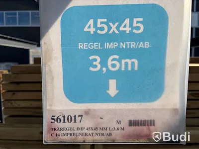 115 st. Träregel C14 45X45MM Impregnerad NTR/AB L 3,6 M, 561017