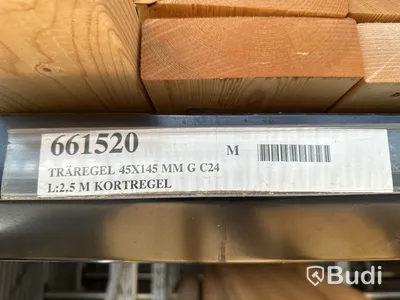 17 st. Byggregel C24 45X145MM L:2.5 M, 661520