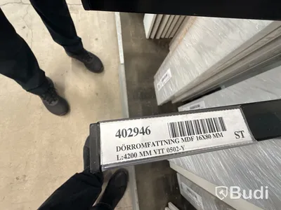 24 st. Dörromfattning mdf 16x80mm l:4200 mm vit 0502-y, 402946