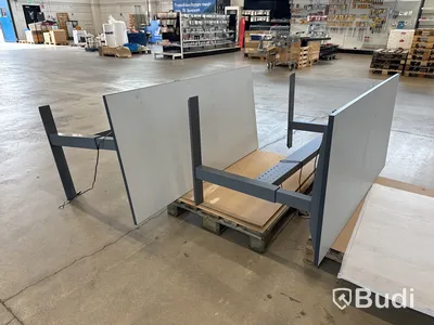 2 st. Arbetsbord / Packbord 160x80 Höj-och-sänkbart