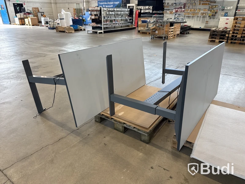 2 st. Arbetsbord / Packbord 160x80 Höj-och-sänkbart