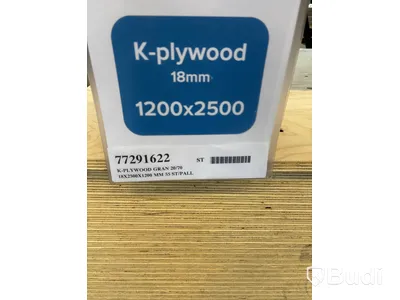 34 st. Konstruktionsplywood, K-plywood Gran 20/70, 18X2500X1200MM, 77291622
