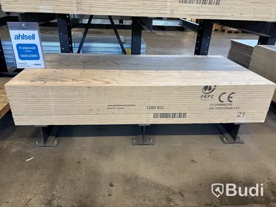 19 st. Konstruktionsplywood, K-plywood Gran 20/70, 21X2500X1200MM, 77291624