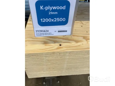19 st. Konstruktionsplywood, K-plywood Gran 20/70, 21X2500X1200MM, 77291624
