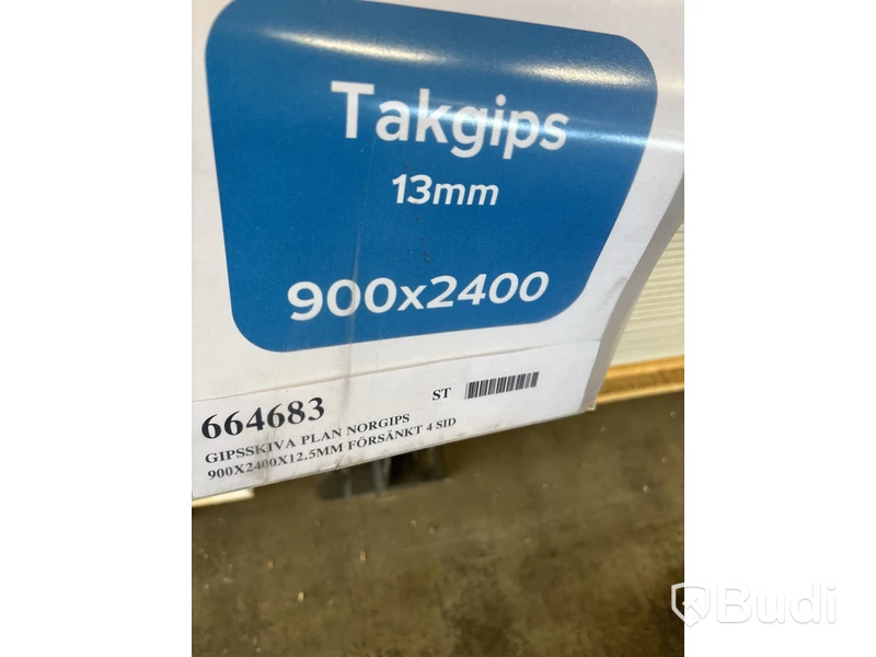 35 st. Gipsskiva Norgips Plan, 900X2400X12.5MM, 664683