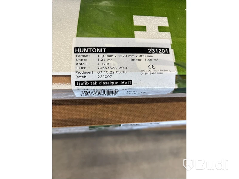 30 st. Innertak, Huntonit Classique Vit, 11X1220X300MM, 402710