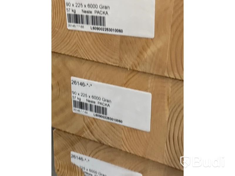 3 st. Limträ, 90x225x6000, 564039