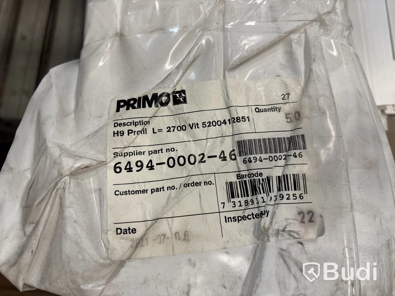 70 st. Profil Gyprch H9 H-PROFIL PVC 2700MM VIT, 295269