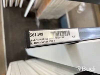 50 st. Salningslist Furu 21X69MM Vit, 561498, olika längder