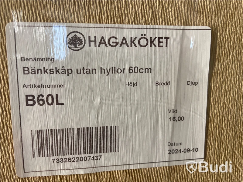 BÄNKSKÅP Hagaköket B60L