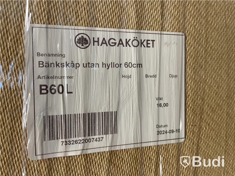 BÄNKSKÅP Hagaköket B60L