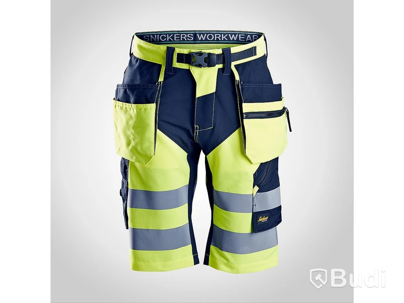 (NEW) SNICKERS SHORTS, 6933 HI-VIS, YELLOW/NAVY, SIZE 52