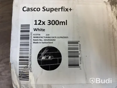 12 ST. MONTERINGSLIM CASCO SUPERFIX+, VIT 300ML 12ST