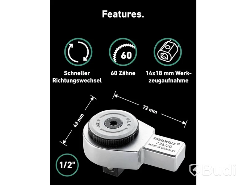 1 st. Spärrinstick Stahlwille, 1/2 14X18MM